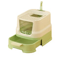 Enclosed Top-Entry Cat Litter Box with Scoop I87448