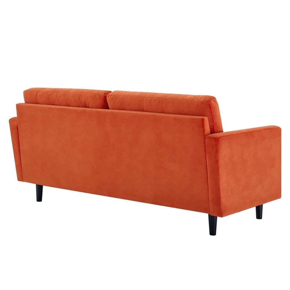 Orange Velvet Sofa F1655