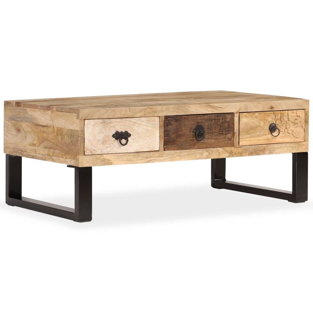 Coffee Table with Storage Open Shelves E7662