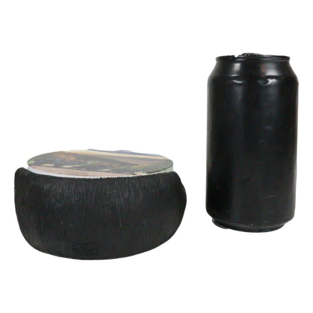 Black Bear Coaster Holder with 4 Coasters Set J230808