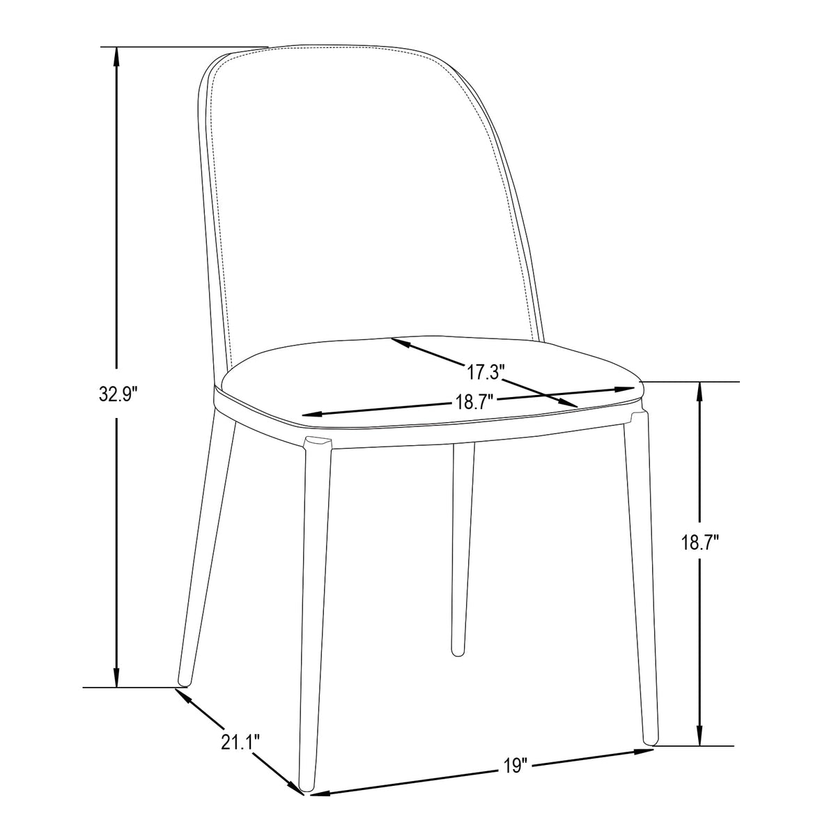 9-Piece Dining Set with 8 Chairs and Oval Table U2307