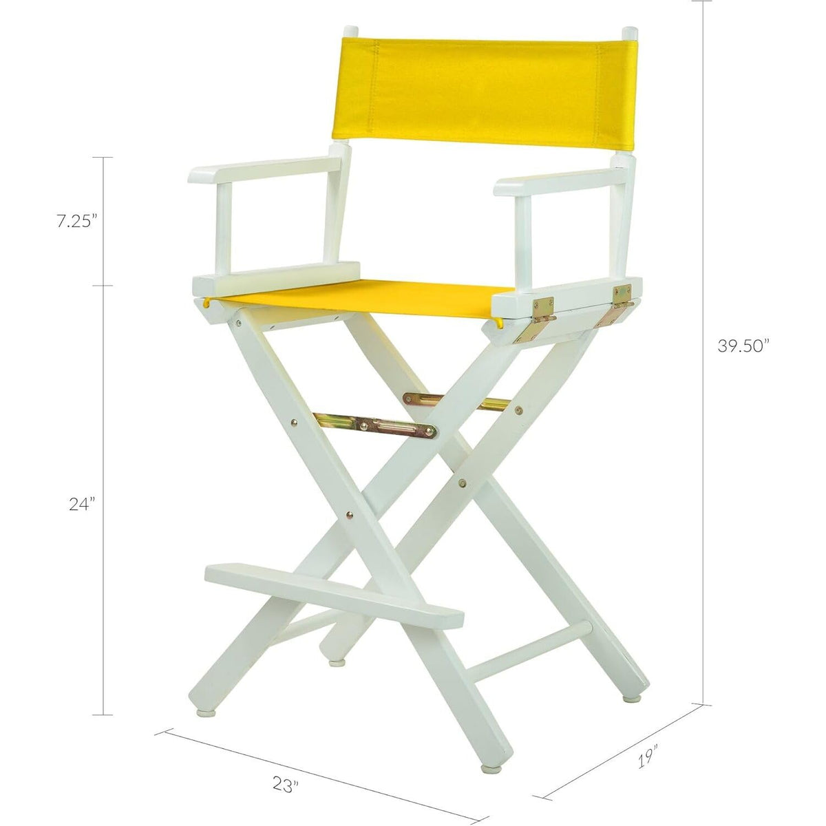 Solid Wood Folding Director's Chair with Canvas Seat L567623