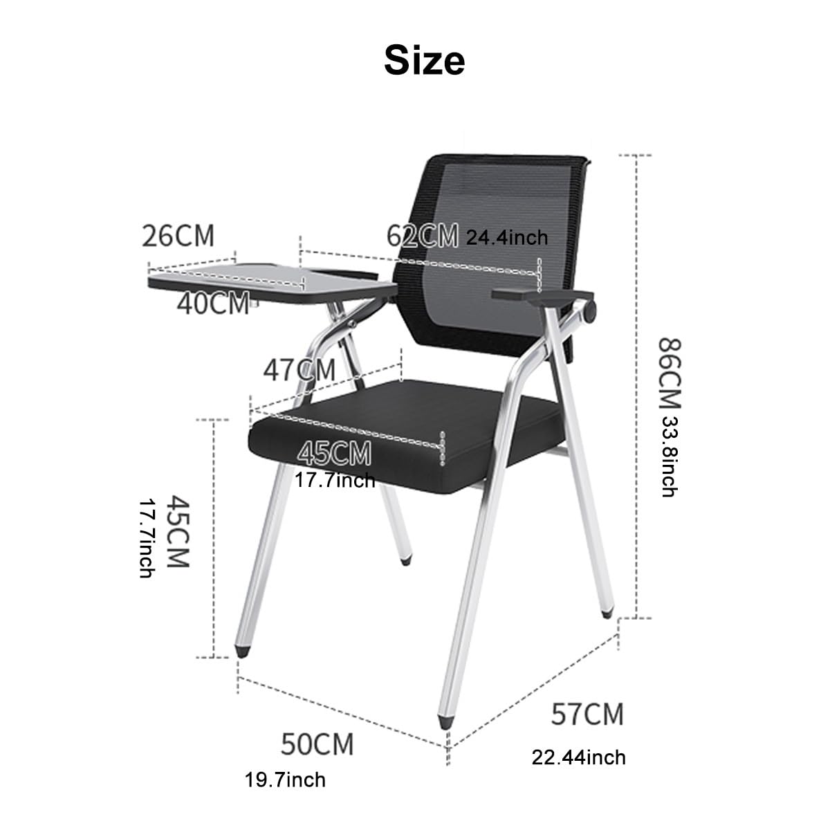 Orange Ergonomic Mesh Office Chair with Lumbar Support X769