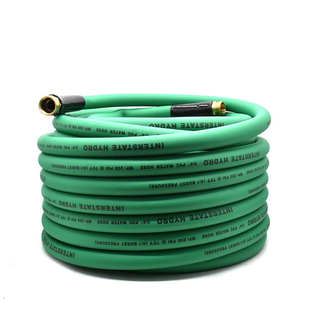 Green PVC Water Hose 3/4 Inch x 100 Feet U140