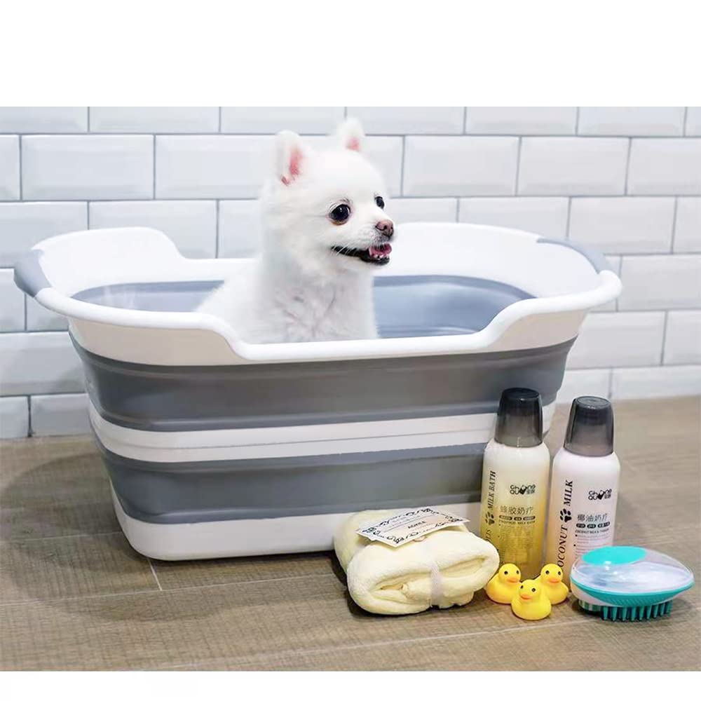 27L Collapsible Pet Bathtub with Drainage Hole J202661