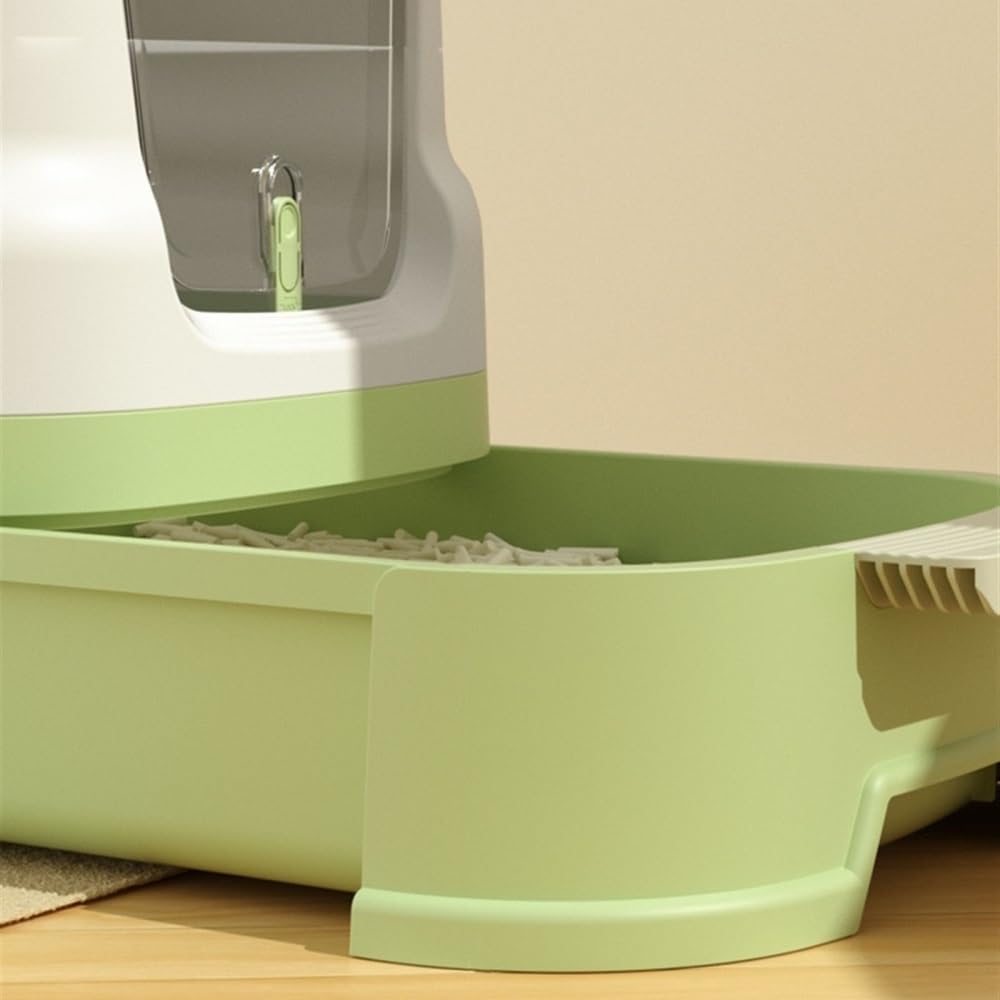 Enclosed Top-Entry Cat Litter Box with Scoop I87448