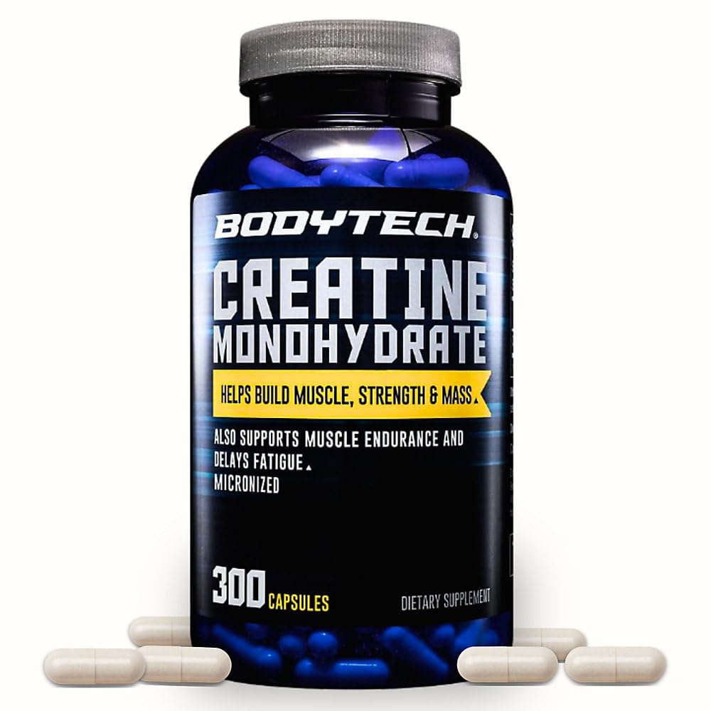 Creatine Monohydrate Capsules, Micronized, 2250 MG, 300 Capsules O5353