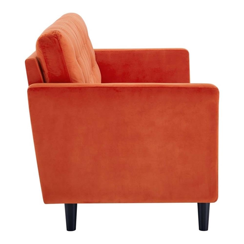 Orange Velvet Sofa F1655