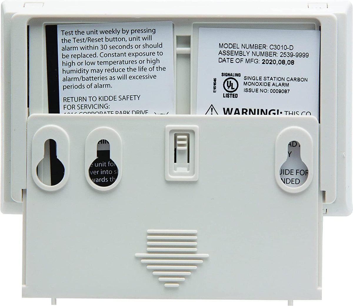 Carbon Monoxide Detector with 10-Year Battery, Digital Display, 2 Pack D765399