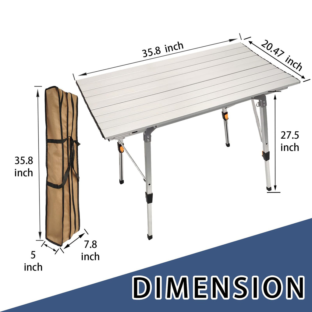 Adjustable Aluminum Camping Table U545399