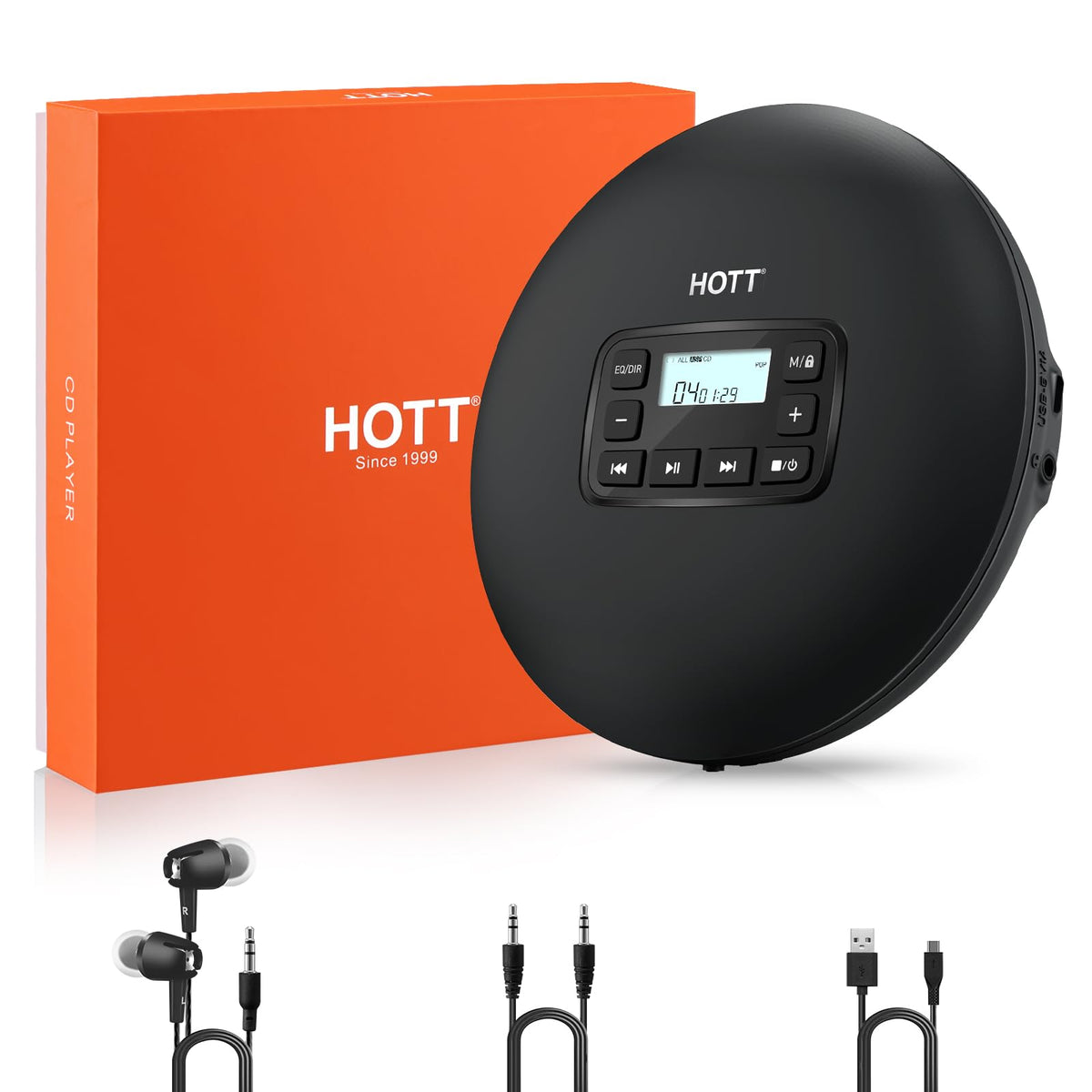 Portable CD Player with Anti-Skip Protection O127