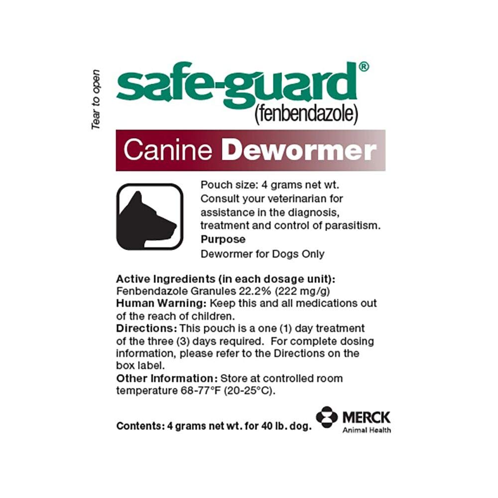 Canine Dewormer 4gm pouch Q21840