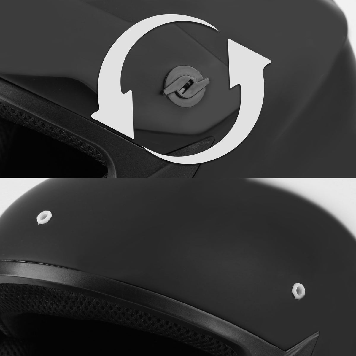 Matte Black Adult Full Helmet Medium N70074