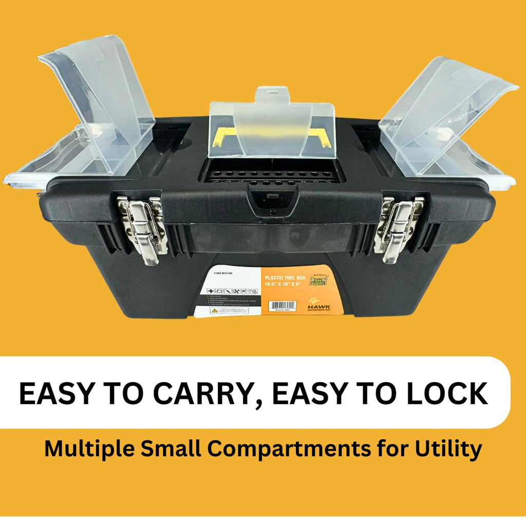 Plastic Tool Box with Metal Latches K5007