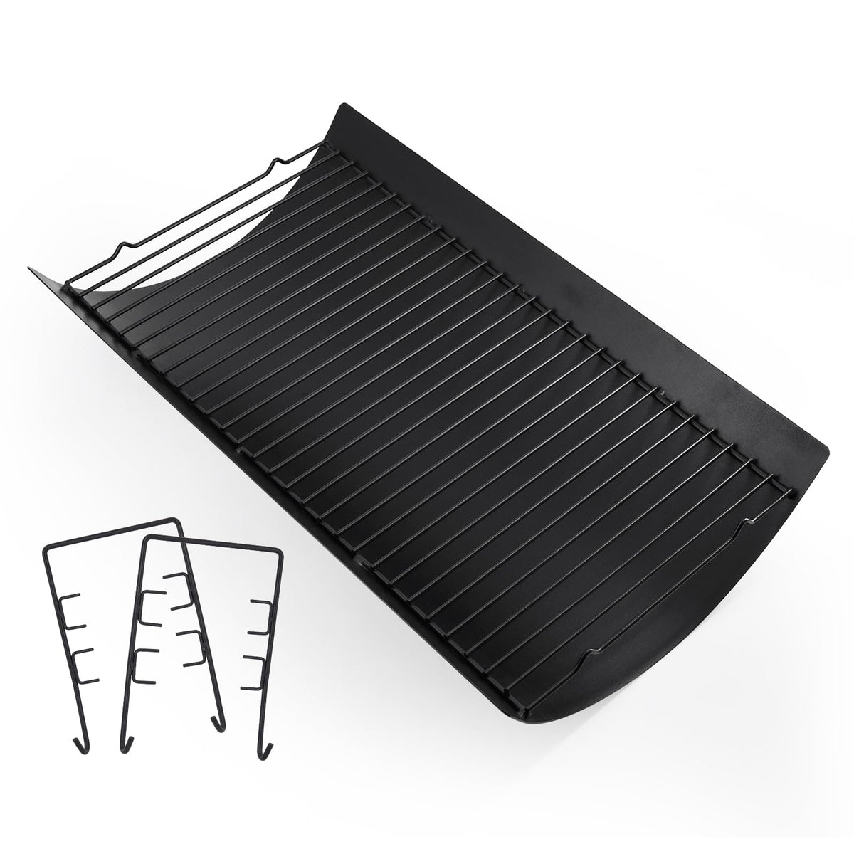 20 Inch Ash Pan Drip Pan for Charcoal Grill with 2pcs Fire Grate Hanger D352891
