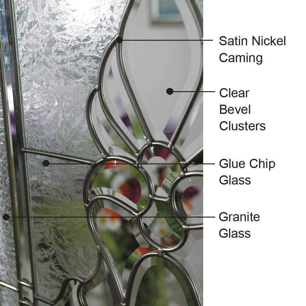 Brown Steel Left Hand In-Swing Exterior Prehung Door with Sidelites F596