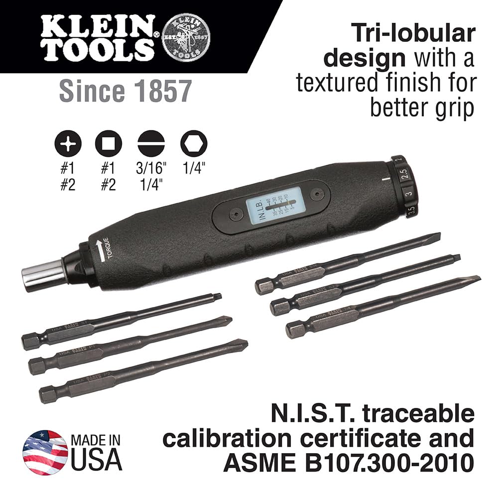 Screwdriver Set with Phillips Slotted Square Bits 6-Piece B3664