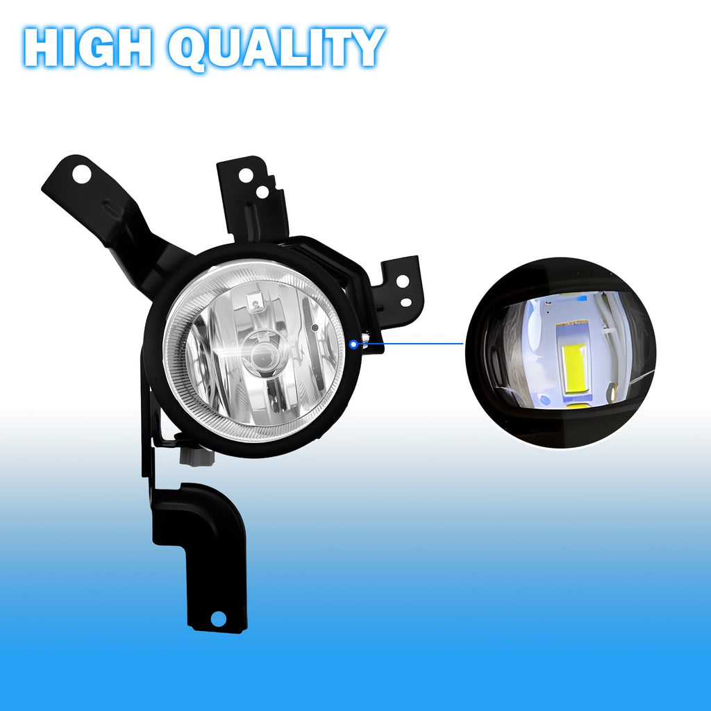 Driving Fog Lights with H11 12V 55W Halogen Bulbs & Switch and Wiring Kit C646