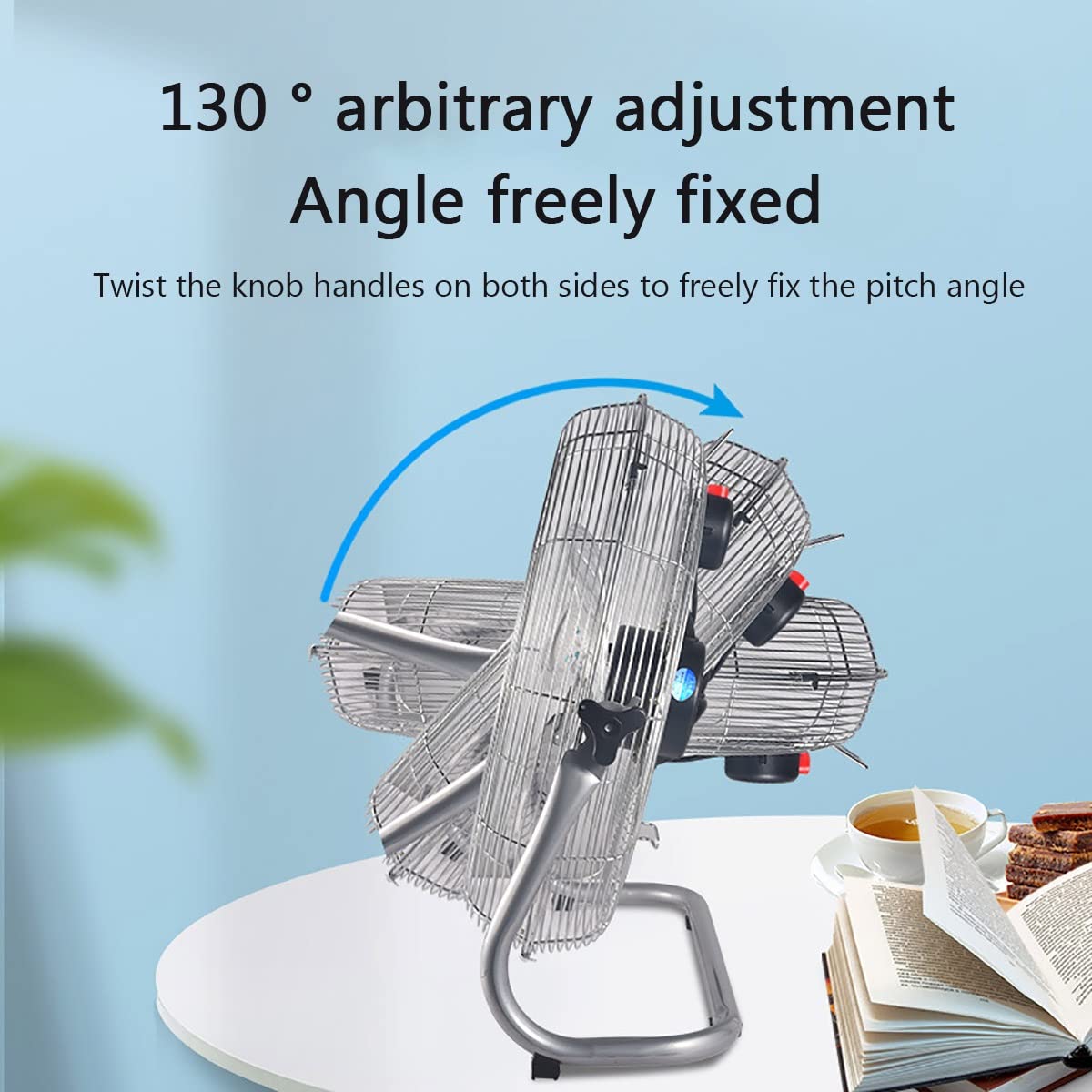 20 Inch 3 Speed Adjustable Tilt Metal Floor Fan P96758