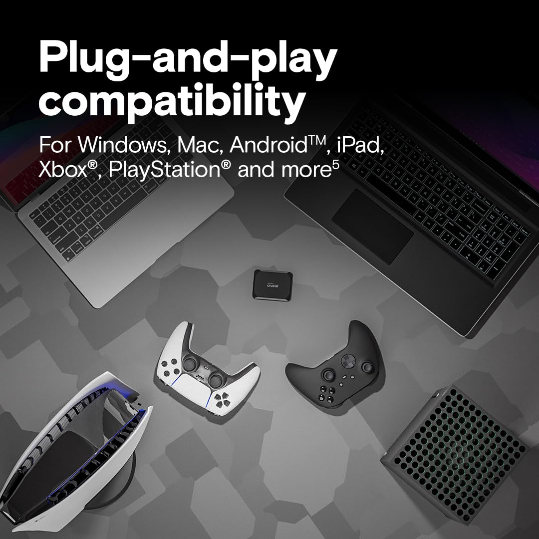 1TB Portable SSD USB-C Black S470