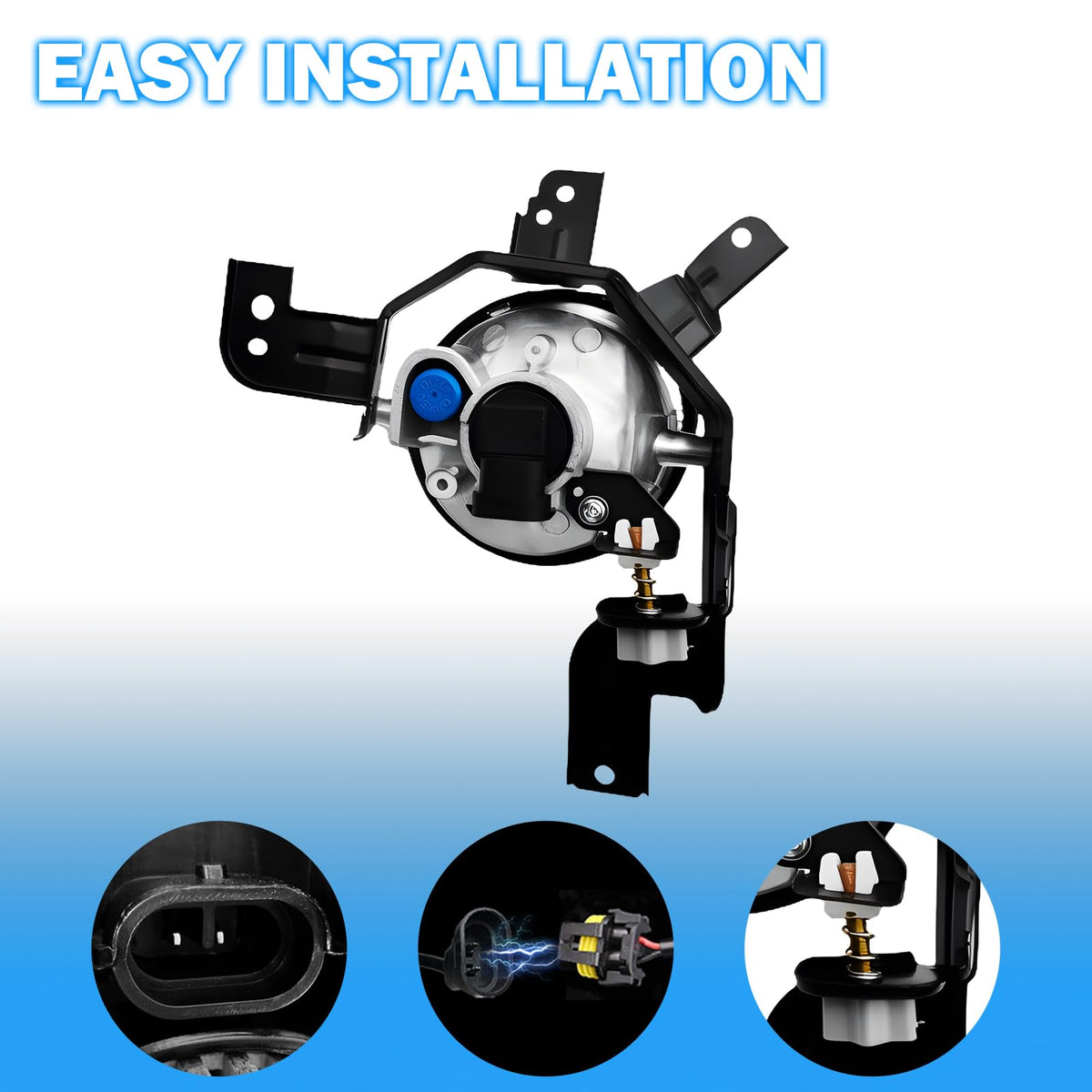 Driving Fog Lights with H11 12V 55W Halogen Bulbs & Switch and Wiring Kit C646