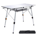 Lightweight Aluminum Folding Camping Table White P6878
