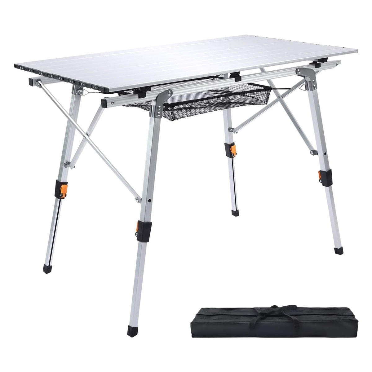 Lightweight Aluminum Folding Camping Table White P6878