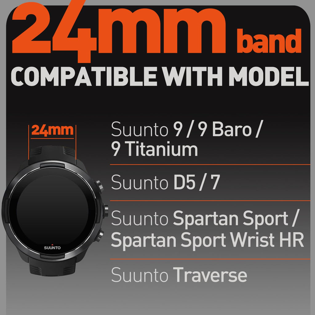24mm Nylon Sports Watch Band F5375