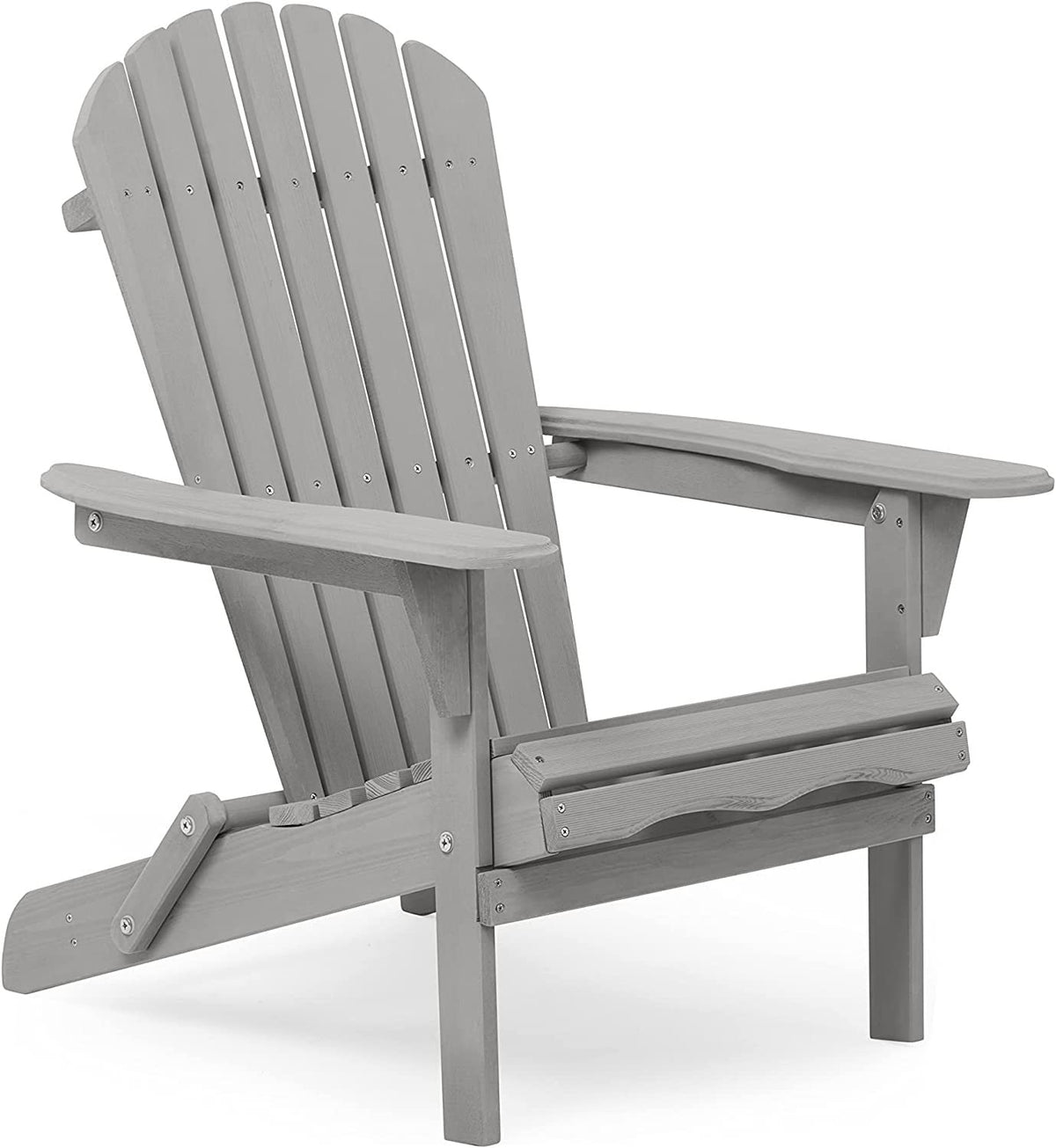 Wooden Folding Adirondack Chair Set of 2 Solid Cedar A420012