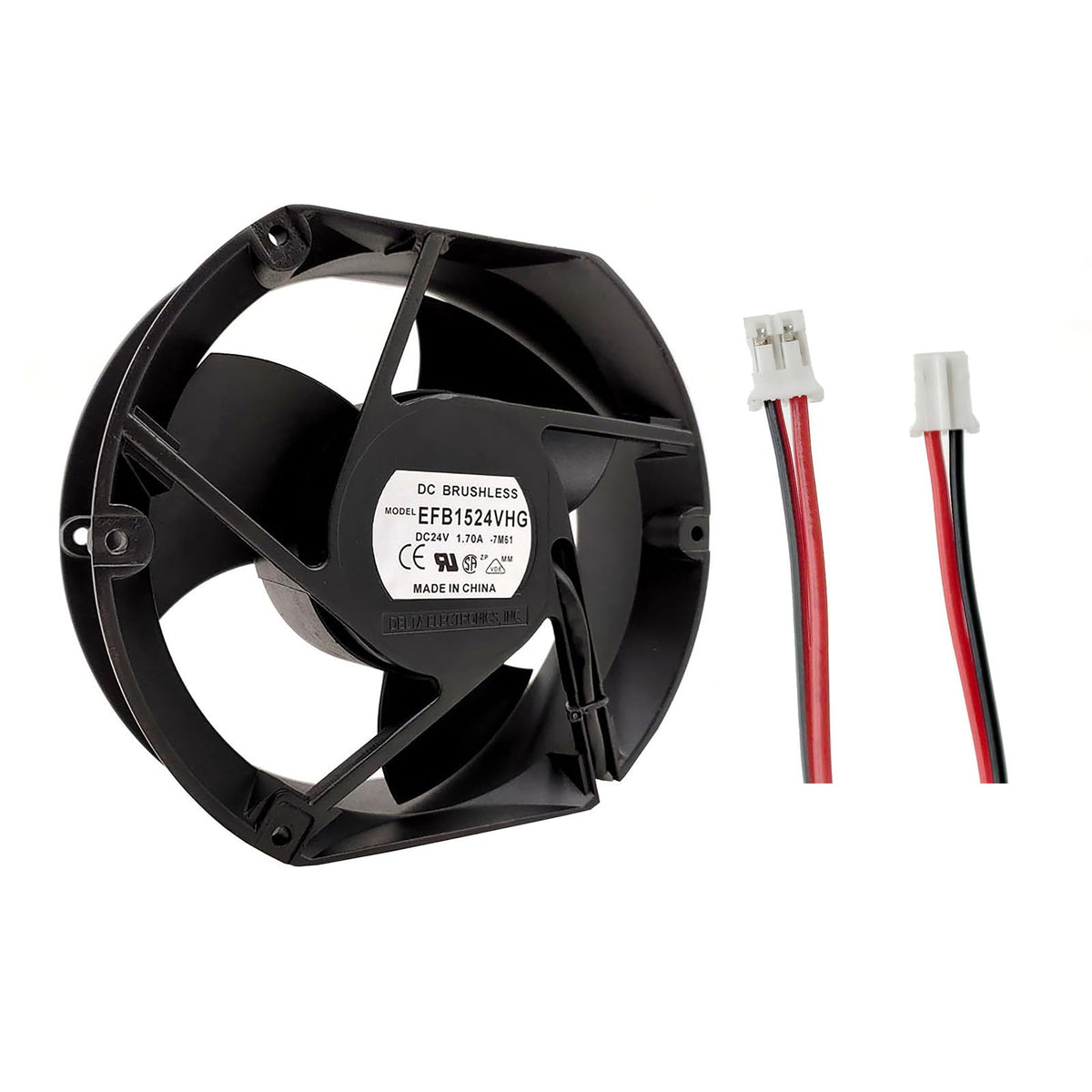 Big Airflow Cooling Fan 172mm x 150mm x 51mm 24V 1.7A U134