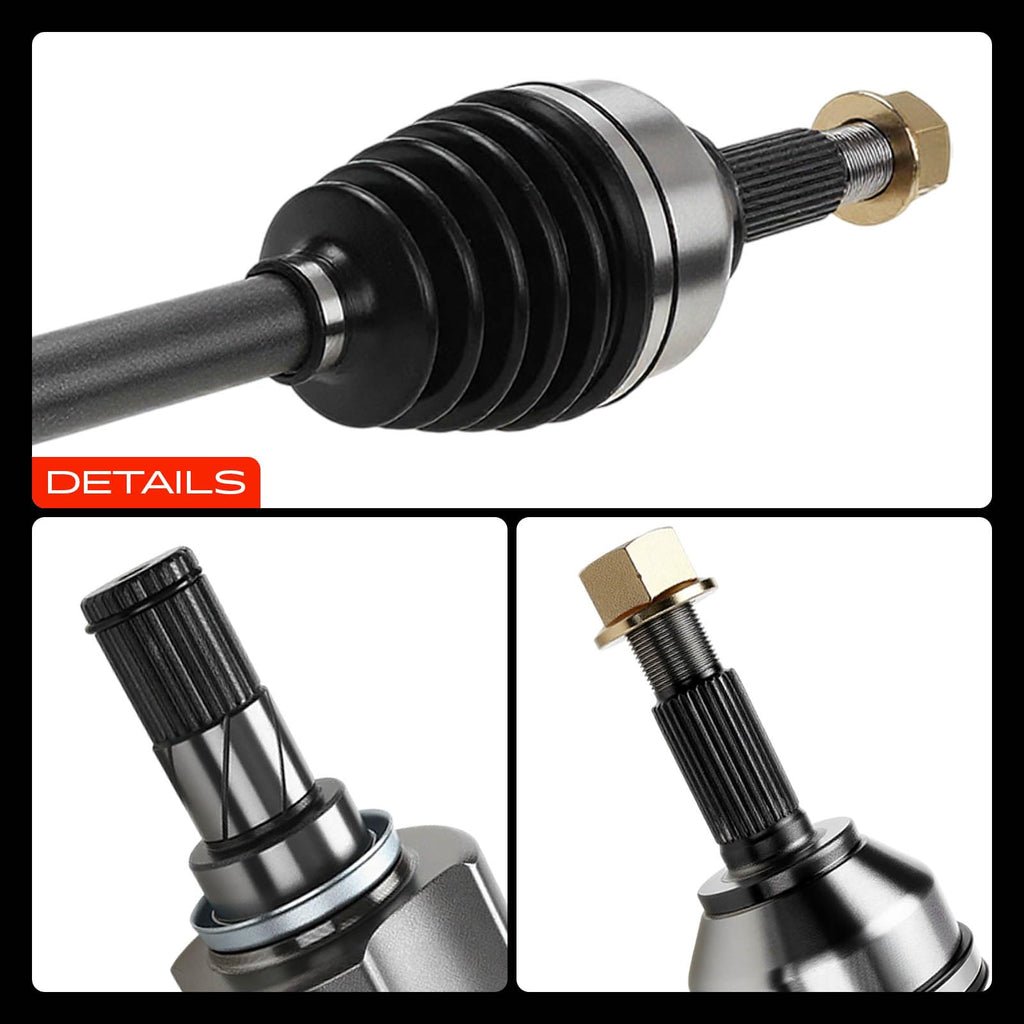 Set of 2 Front CV Axle Shaft Assembly Y387