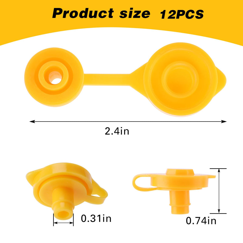 Yellow Plastic Gas Can Vent Caps A607