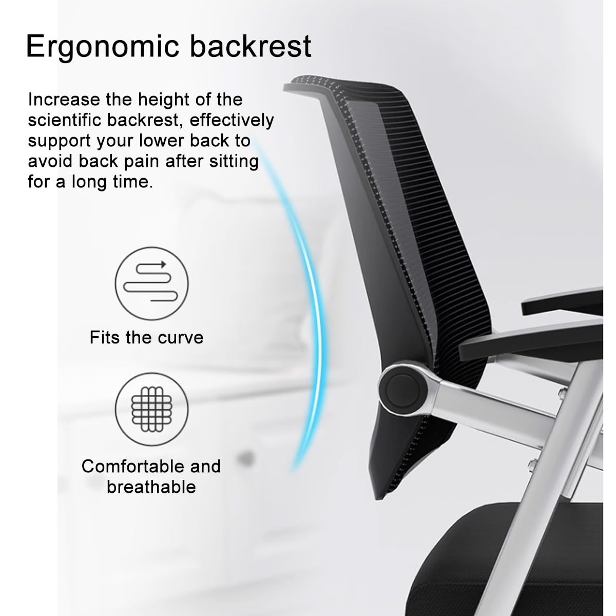 Orange Ergonomic Mesh Office Chair with Lumbar Support X769