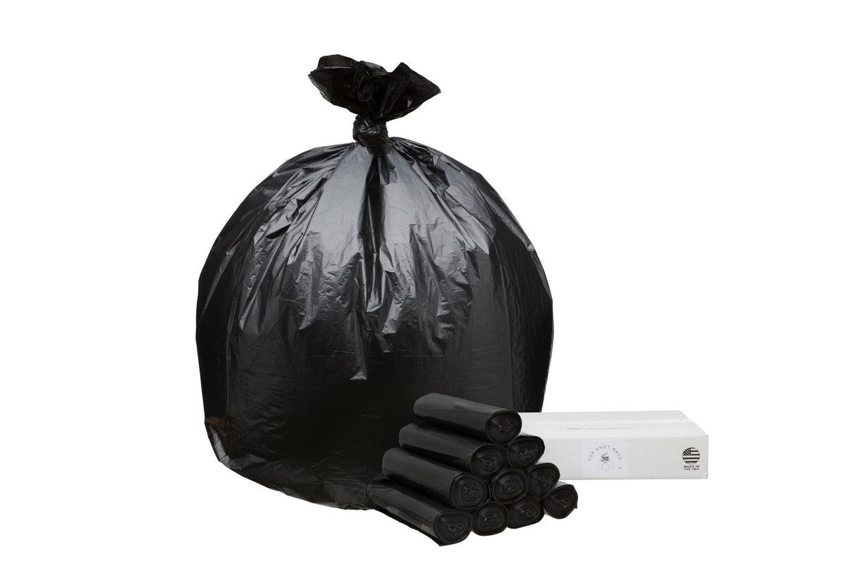 45 Gallon Black 1.2 Mil Garbage Trash Bags 100 Count E210153
