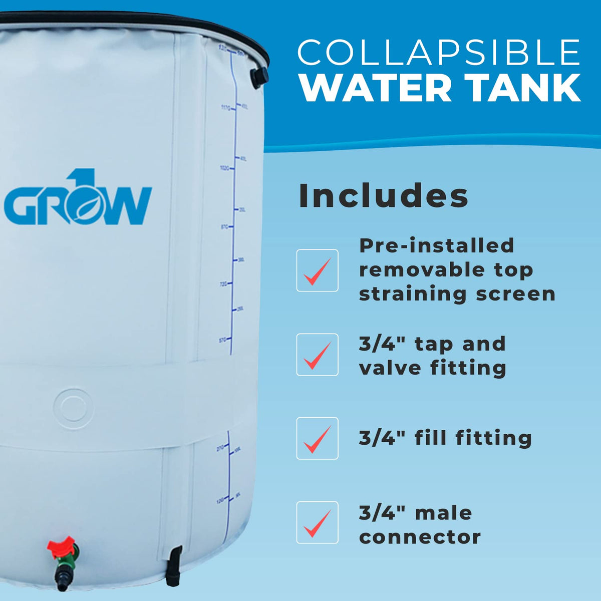 200 Gallon Collapsible Water Tank C465166