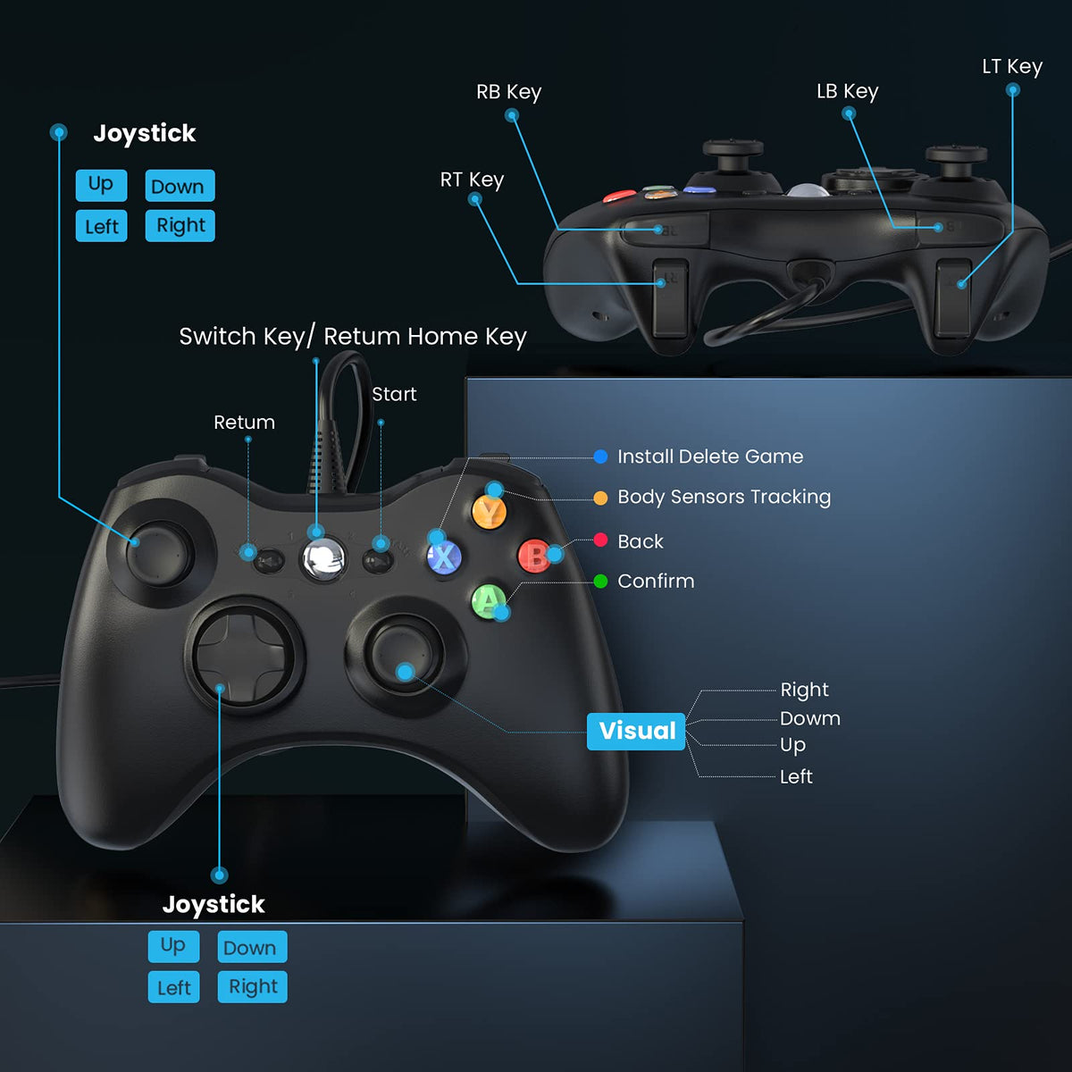 Wired Controller for Xbox 360 and PC K257