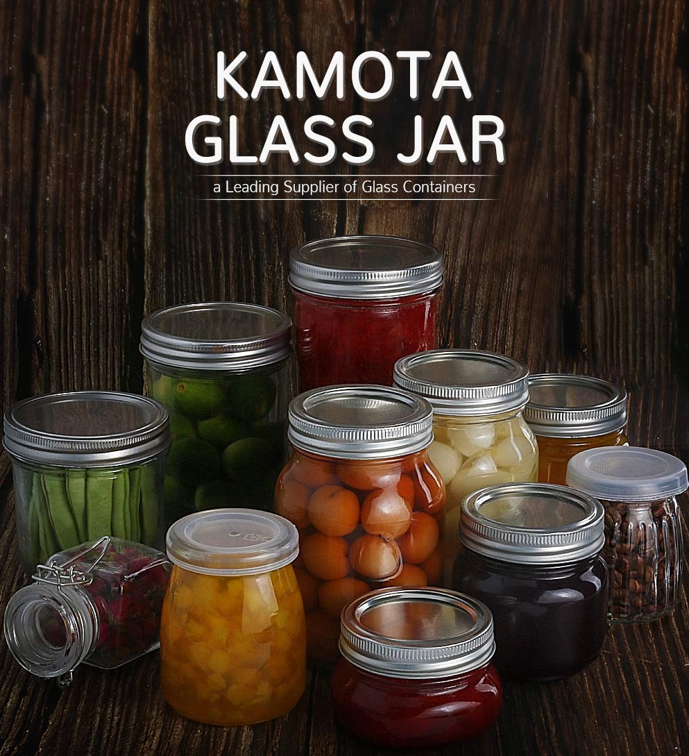 16oz Regular Mouth Mason Jars 12 Pack with Lids & Bands K399100
