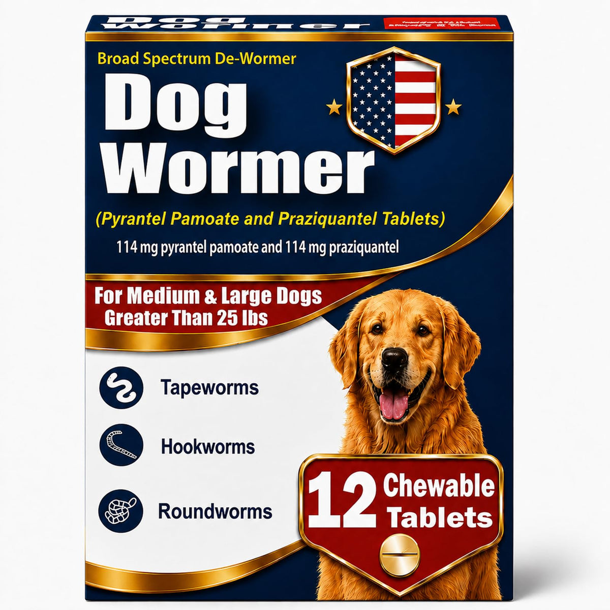 7 Way De-Wormer Tablet for Dogs L4684