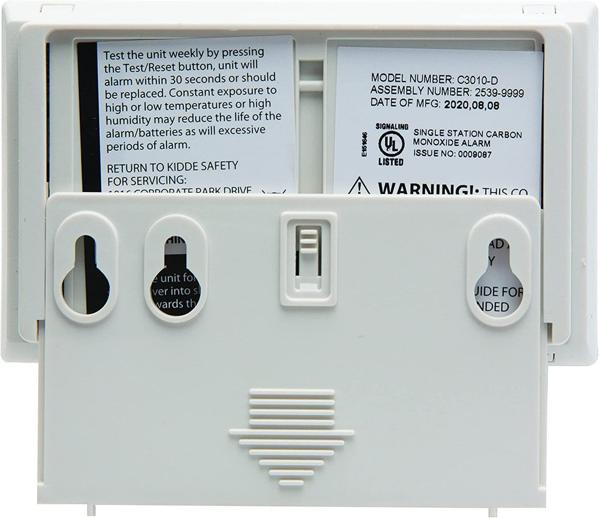 Carbon Monoxide Detector with 10-Year Battery, Digital Display, 2 Pack D765399