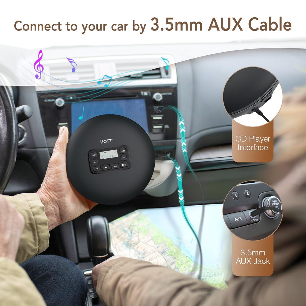Portable CD Player with Anti-Skip Protection O127
