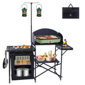 Black Portable Folding Camping Table V6347