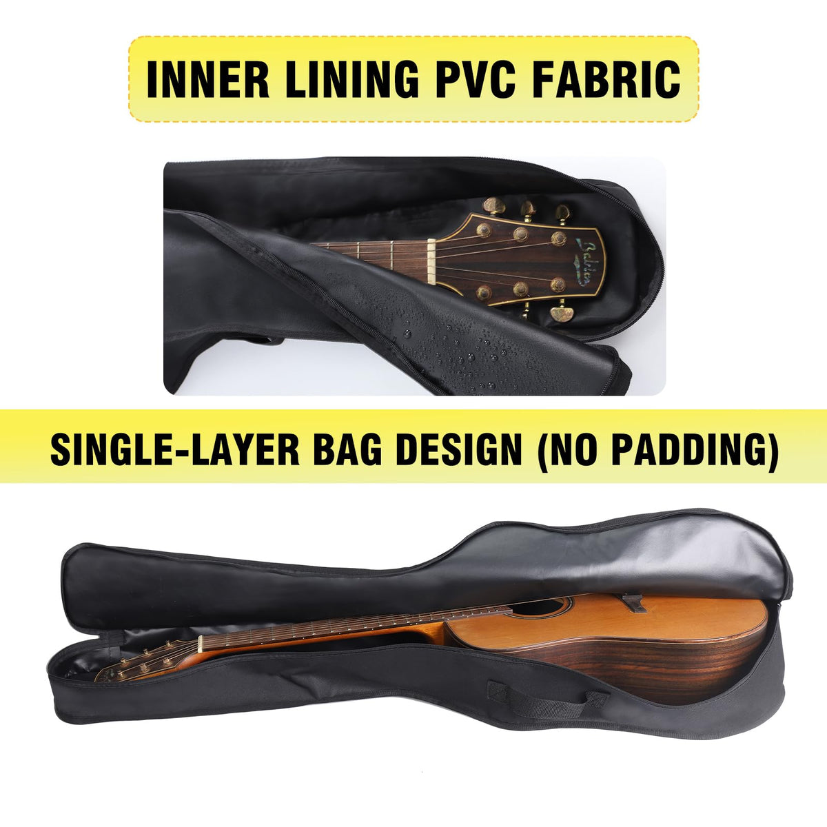 Acoustic Guitar Dust Cover Bag 600D Waterproof Foldable H578