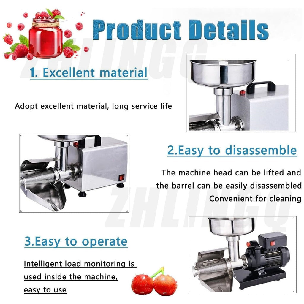 450W Stainless Steel Tomato Strainer Machine J5961