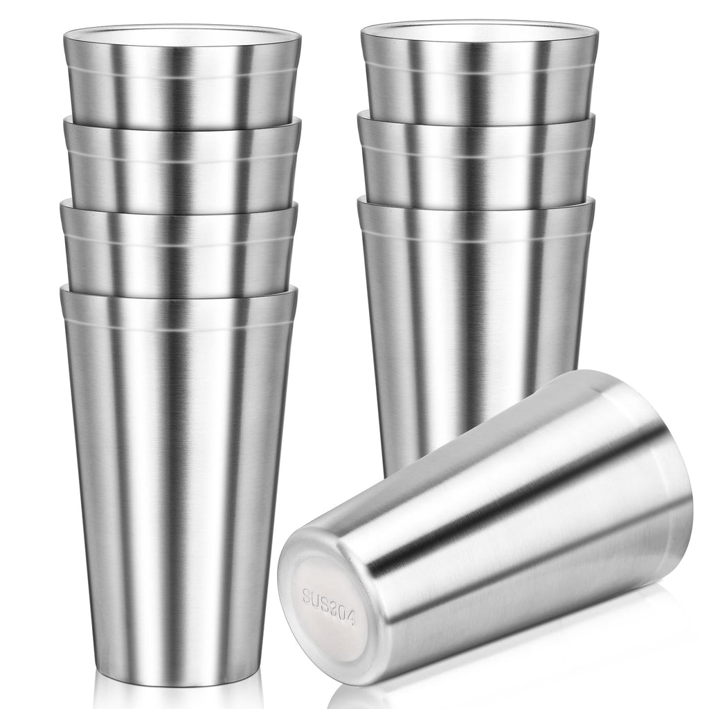 16 oz Stainless Steel Insulated Tumbler 8 Pack P3666
