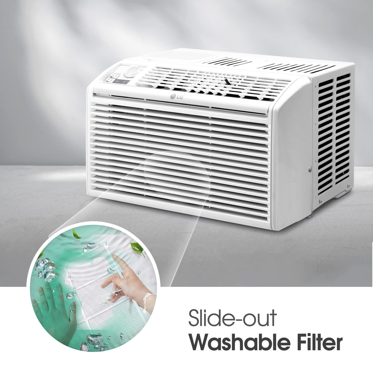 5000 BTU White Window Air Conditioner W136014