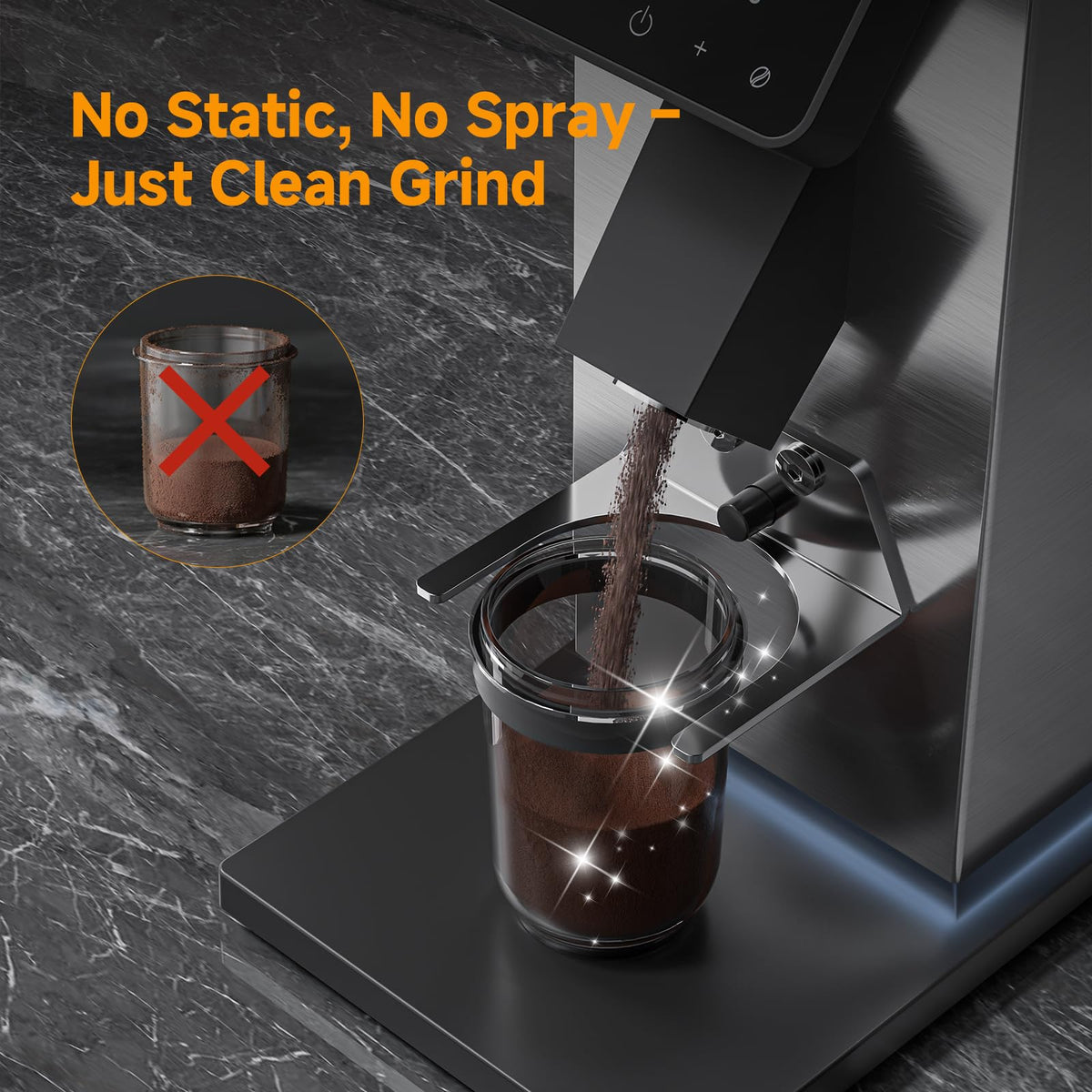 Commercial Flat Burr Espresso Bean Grinder M76335