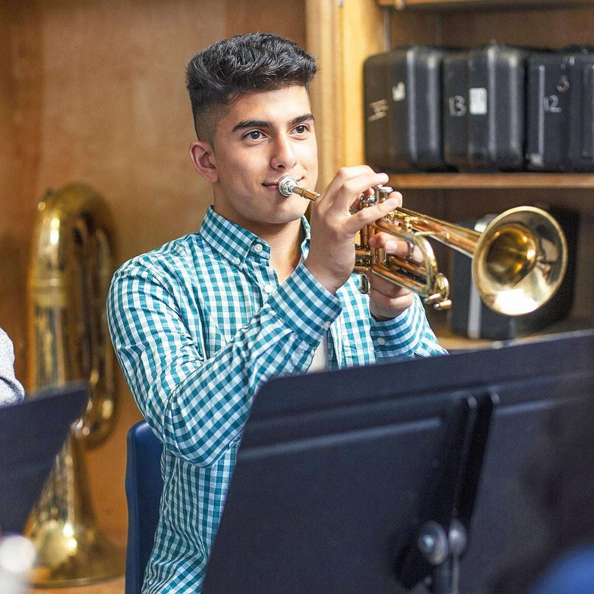 Bb Trumpet Gold Finish Brass H859161
