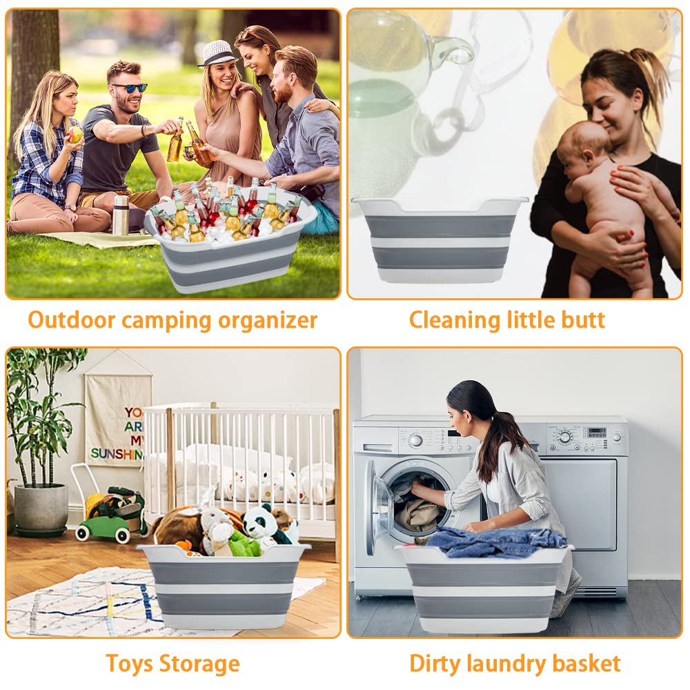 27L Collapsible Pet Bathtub with Drainage Hole J202661