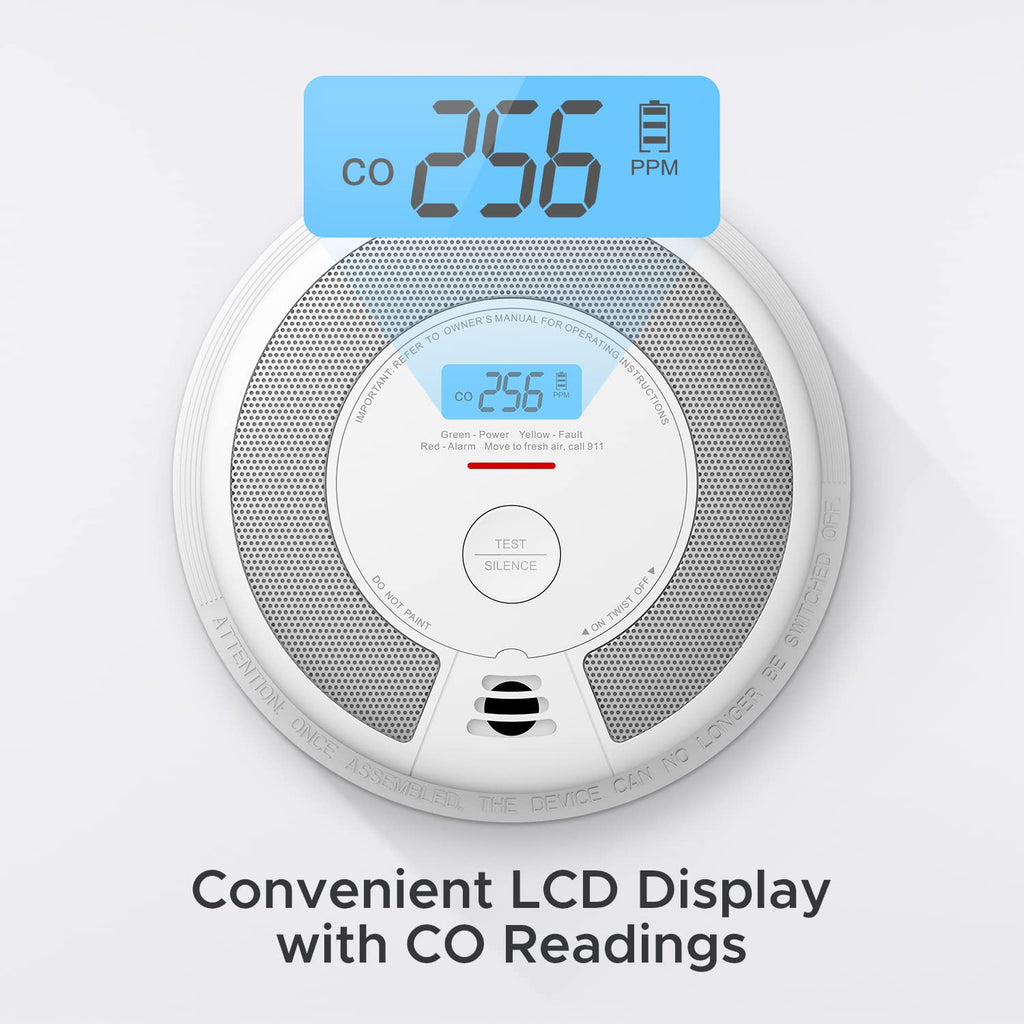 Combination Smoke & CO Alarm, 10-Year Battery, 3-Pack J73992
