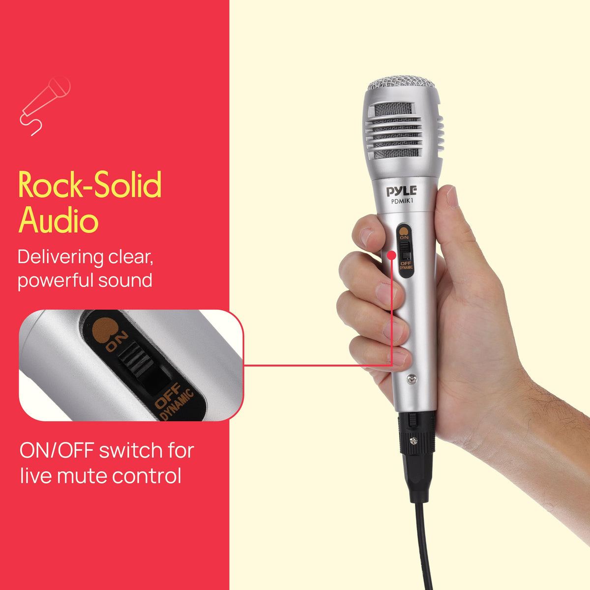 Wired Dynamic Handheld Microphone with XLR Cable O664152